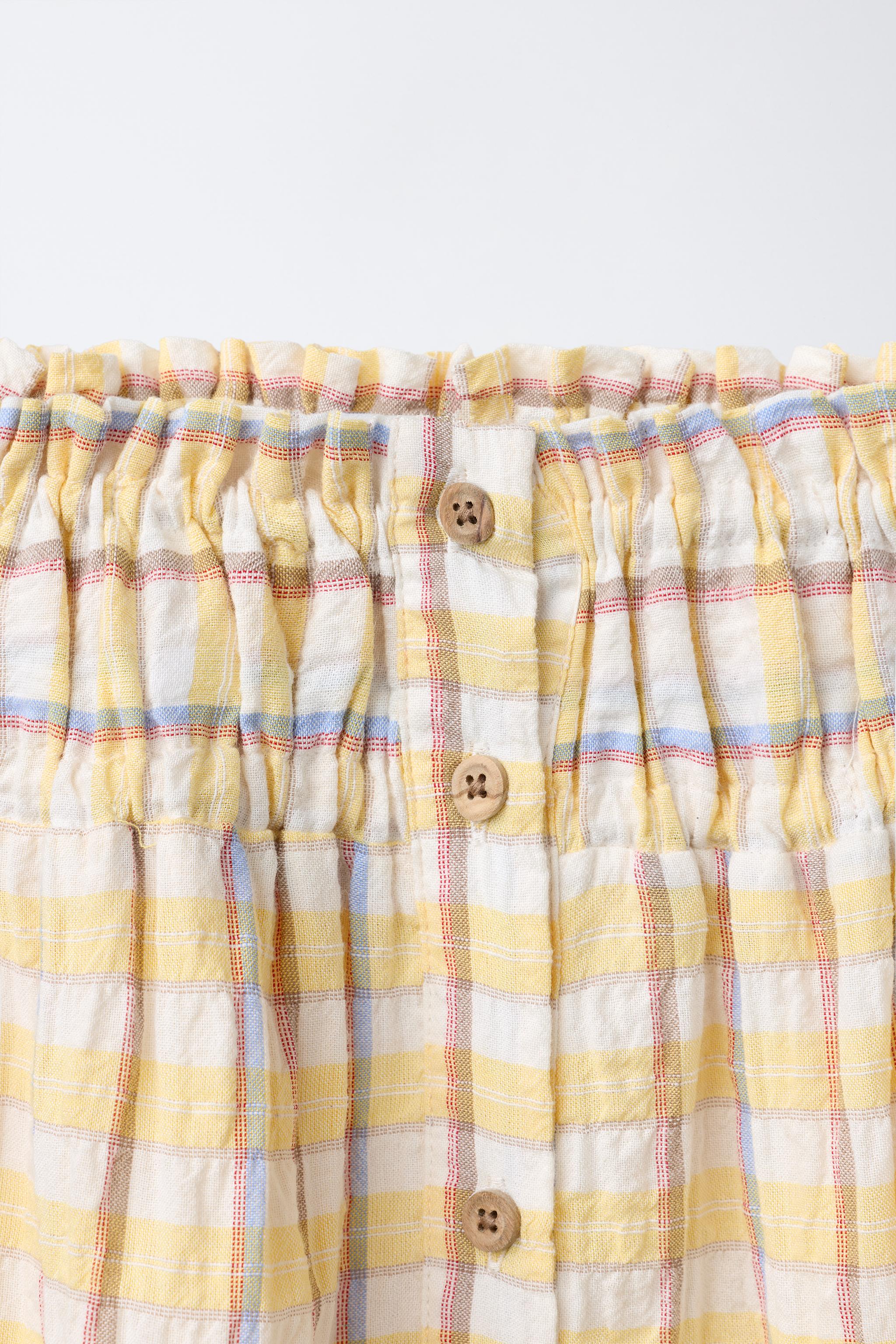 PLAID PRINT SKIRT